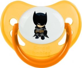 Batman kids logo : Jaune phosphorescente Tétine embout physiologique