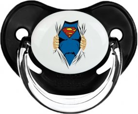 Superman design-1 : Noir classique Tétine embout physiologique