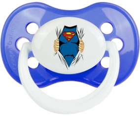 Superman design-1 : Bleu classique Tétine embout anatomique