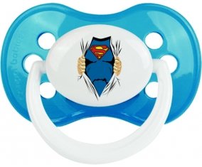 Superman design-1 : Cyan classique Tétine embout anatomique