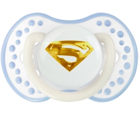 Logo Superman doré : Blanc-cyan classique Tétine embout Lovi Dynamic