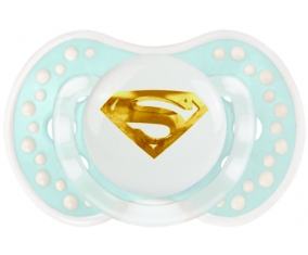 Logo Superman doré : Retro-turquoise-lagon classique Tétine embout Lovi Dynamic