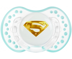 Logo Superman doré : Retro-blanc-lagon classique Tétine embout Lovi Dynamic