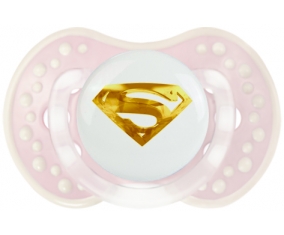 Logo Superman doré : Retro-rose-tendre classique Tétine embout Lovi Dynamic