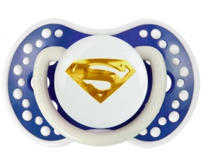 Logo Superman doré : Bleu-marine phosphorescente Tétine embout Lovi Dynamic