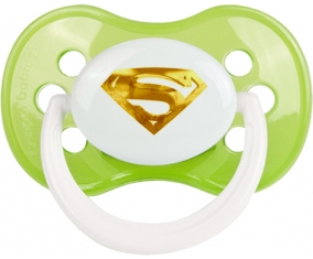 Logo Superman doré : Vert classique Tétine embout anatomique