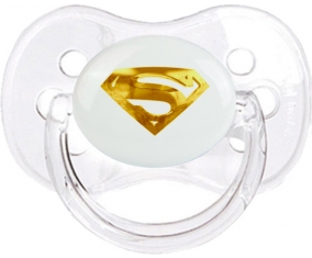 Logo Superman doré : Transparent classique Tétine embout cerise