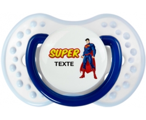 Superman avec texte : Marine-blanc-bleu classique Tétine embout Lovi Dynamic