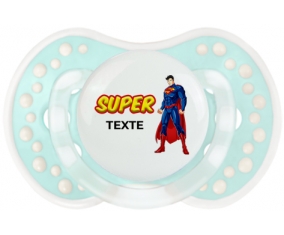 Superman avec texte : Retro-turquoise-lagon classique Tétine embout Lovi Dynamic