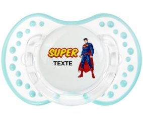 Superman avec texte : Retro-blanc-lagon classique Tétine embout Lovi Dynamic