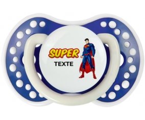 Superman avec texte : Bleu-marine phosphorescente Tétine embout Lovi Dynamic