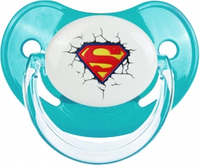 Logo Superman casse le mur : Bleue classique Tétine embout physiologique