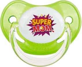 Super MOM : Vert classique Tétine embout physiologique