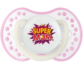 Super MOM : Blanc-rose phosphorescente Tétine embout Lovi Dynamic