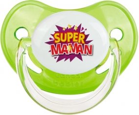 Super maman : Vert classique Tétine embout physiologique