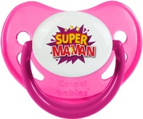 Super maman : Rose phosphorescente Tétine embout physiologique