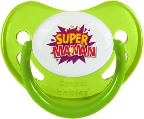 Super maman : Vert phosphorescente Tétine embout physiologique