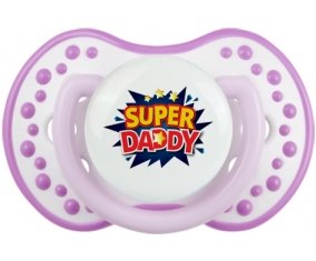 Super DADY : Blanc-mauve classique Tétine embout Lovi Dynamic
