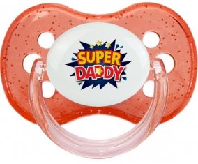 Super DADY : Rouge à paillette Tétine embout cerise
