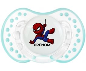 Spiderman kids design-1 avec prénom : Retro-blanc-lagon classique Tétine embout Lovi Dynamic