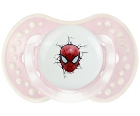 Tête Spiderman casse le mur : Retro-rose-tendre classique Tétine embout Lovi Dynamic