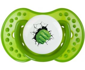 Poing Hulk casse le mur : Vert classique Tétine embout Lovi Dynamic