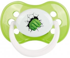 Poing Hulk casse le mur : Vert classique Tétine embout anatomique