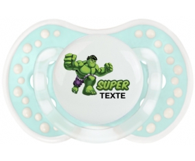 Super Hulk avec prénom : Retro-turquoise-lagon classique Tétine embout Lovi Dynamic