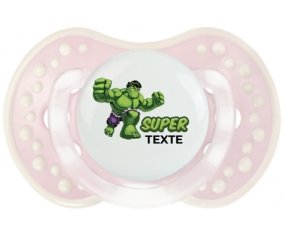 Super Hulk avec prénom : Retro-rose-tendre classique Tétine embout Lovi Dynamic
