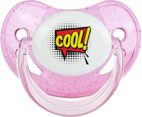 Cool! : Rose à paillette Tétine embout physiologique