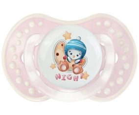 Animaux rigolos Pinguin Night : Retro-rose-tendre classique Tétine embout Lovi Dynamic