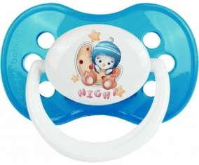 Animaux rigolos Pinguin Night : Cyan classique Tétine embout anatomique