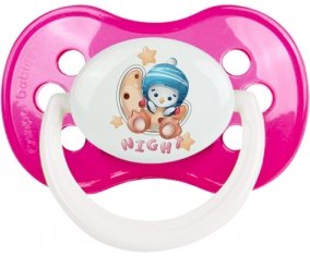 Animaux rigolos Pinguin Night : Rose foncé classique Tétine embout anatomique
