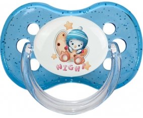 Animaux rigolos Pinguin Night : Sucette Cerise personnalisée