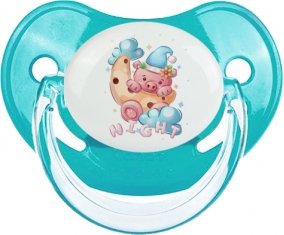 Animaux rigolos Cauchon Night : Sucette Physiologique personnalisée