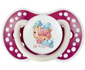 Animaux rigolos Cauchon Night : Fuchsia phosphorescente Tétine embout Lovi Dynamic