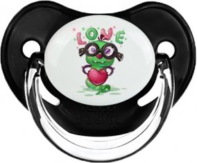Animaux rigolos Love design-2 : Noir classique Tétine embout physiologique