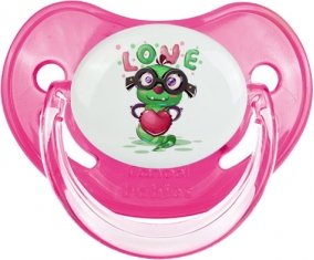 Animaux rigolos Love design-2 : Rose classique Tétine embout physiologique