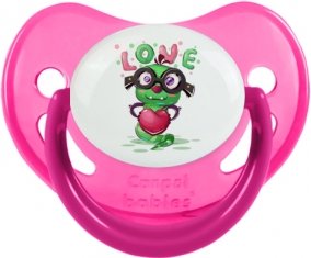 Animaux rigolos Love design-2 : Rose phosphorescente Tétine embout physiologique