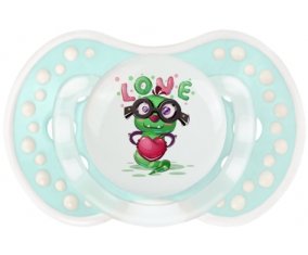 Animaux rigolos Love design-2 : Retro-turquoise-lagon classique Tétine embout Lovi Dynamic