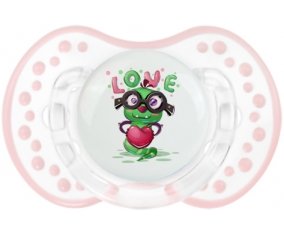 Animaux rigolos Love design-2 : Retro-blanc-rose-tendre classique Tétine embout Lovi Dynamic