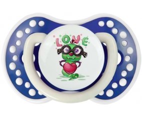 Animaux rigolos Love design-2 : Bleu-marine phosphorescente Tétine embout Lovi Dynamic