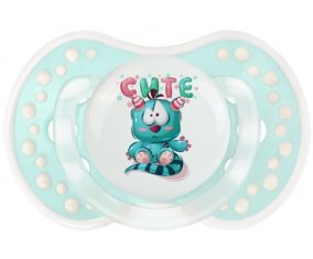 Animaux rigolos Cute : Retro-turquoise-lagon classique Tétine embout Lovi Dynamic