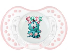 Animaux rigolos Cute : Retro-blanc-rose-tendre classique Tétine embout Lovi Dynamic
