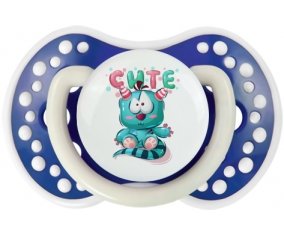 Animaux rigolos Cute : Bleu-marine phosphorescente Tétine embout Lovi Dynamic