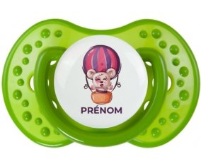 Animaux rigolos Ballon et ours avec prénom : Sucette LOVI Dynamic personnalisée