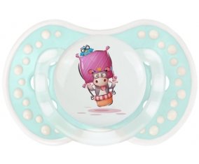 Animaux rigolos Vache : Retro-turquoise-lagon classique Tétine embout Lovi Dynamic
