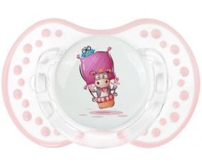 Animaux rigolos Vache : Retro-blanc-rose-tendre classique Tétine embout Lovi Dynamic