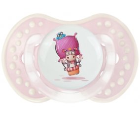 Animaux rigolos Vache : Retro-rose-tendre classique Tétine embout Lovi Dynamic