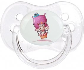 Animaux rigolos Vache : Transparent classique Tétine embout cerise